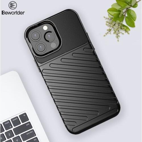Protect Coque For iPhone 13 Pro Max Phone Cases Anti-Slip Rugged Shield Silicone Back Cover For iPhone13 Pro Case