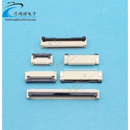 0.5 pitch Folded FFC / FPC Flat Cable Socket Connector Soft Cable Socket 4P/6P/8P/12P/16P/20P/24P/30P/40P