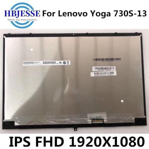 13.3 LCD Screen +Glass Digitizer Assembly With Frame For Lenovo Yoga 730S-13 730s-13 B133HAN05.1 1920X1080