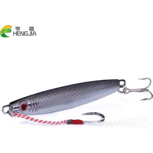 1PC Hard Metal Lead Fishing Lures 9.5cm 40g Isca Artificial Plate Hook Jig Baits Pesca Fishing Tackles