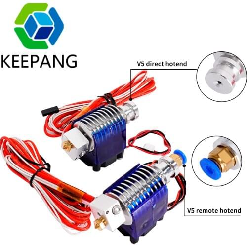 E3D V5 V6 J-head Hotend Extruder Kit 12V 40W Remote Bowden Hotend Cooling Fan Block Nozzle For 1.75mm 3.0mm Filament