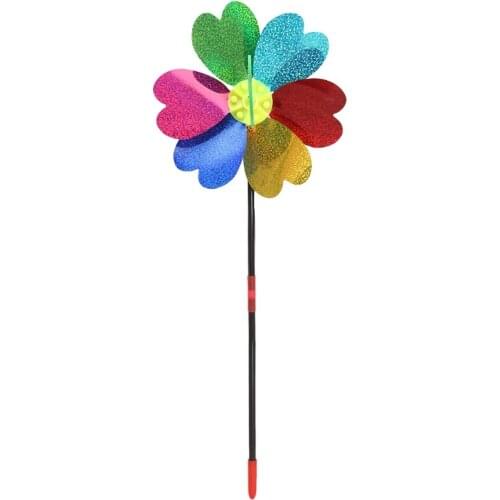 3D Sequins Animal Bee Windmill Wind Spinner Home Garden Yard Decoration Kids Toy BX0D