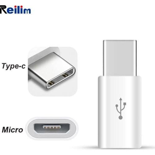 Reilim OTG Micro USB adapter to Type c 3.0 Charger data Splitters mobile phone tipo charging converter for Samsung xiaomi huawei