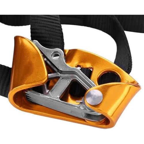 Ascender for Mountaineering Left/right Foot Adjustable Climbing Safety Rope Grip Anti Fall Off Camping Accessories survival gear