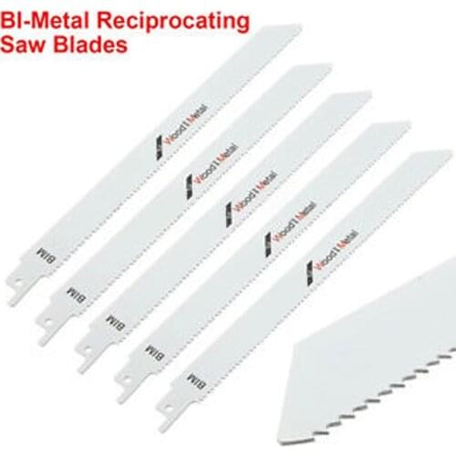 1x 225mm 9'' BI-Metal Reciprocating Saw Blade Flexible For Metal & Wood Fast Cutting Woodworking Tools