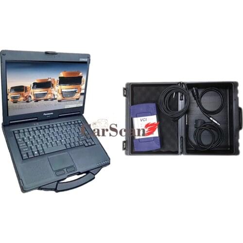 CF52 laptop with Davie 5.6.1 for DAF Truck Diagnosis Tool For DAF 560 MUX Diagnostic Scanner