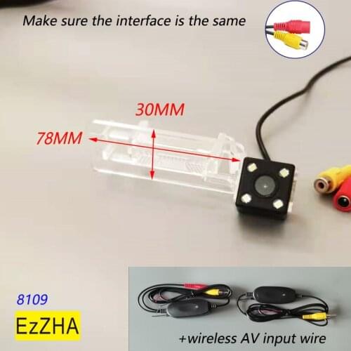 EzZHA Wireless Car CCD Rear Camera 4 8 12 Led Dynamic/ Fixed Night Vision Waterproof For Mercedes Benz Smart Fortwo / Smart ED