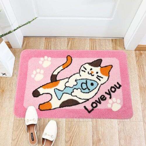 Floor Mats Bathroom Absorbent Toilet Door Non-slip Mats Household Floor Mats Entrance Door Mats Toilets Toilet Carpet Small Rug
