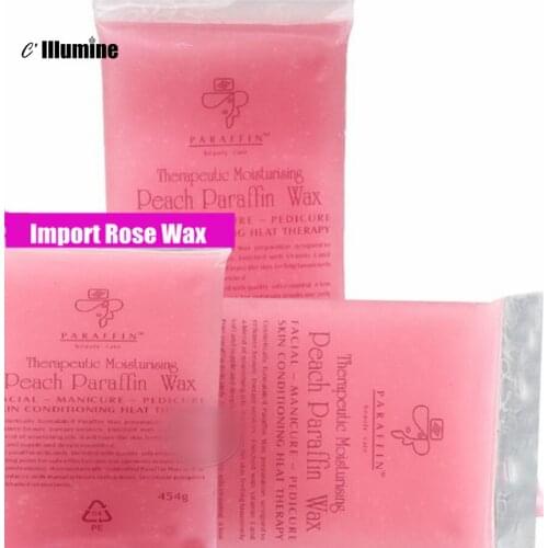 450g Rose Essential Oil Wax Hand Foot Mask Skin Care Whitening Moisturizing Exfoliating Beauty Salon Free Shiping