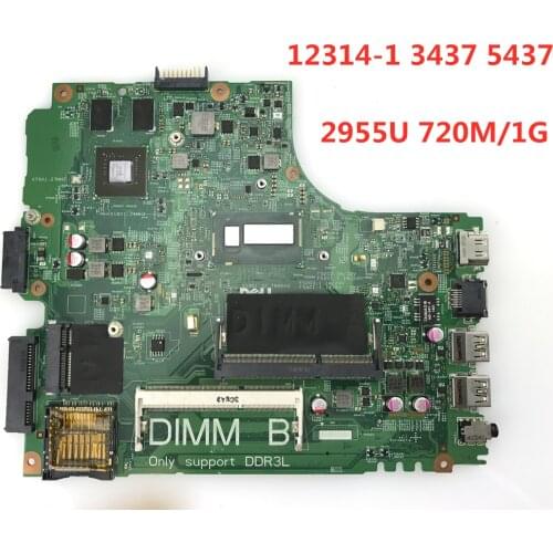 12314-1 Motherboard FOR Dell Inspiron 3437 5437 Laptop Motherboard I5-4200U GT720M/2G CN-0YFVC4 DOE40-HSW PWB:VF0MH REV:A00