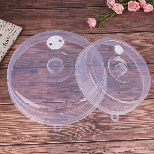 New PP Microwave Food Heating Sealing Cover Clear Kitchen Fresh Lid Plastic Bowl Lid Safe Vent 1 Pieces