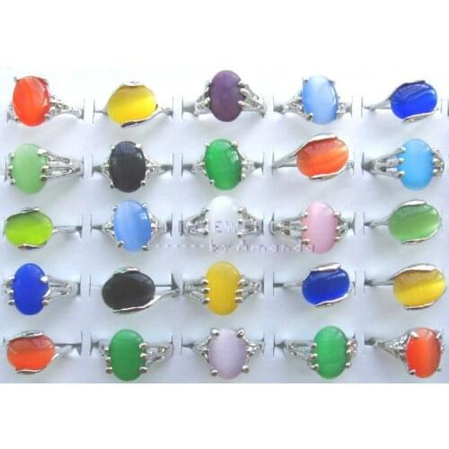 Wholesale 100pcs opal rings,cats-eye rings,fashion ring,fashion jewellery,free shipping+gift