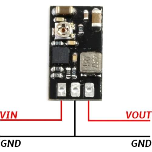 0.8g 2A Voltage Conversion Step-Down Module 4-36V To 3.3V 5V 6V 12V 18X10X2.6mm for RC Airplane Helicopter FPV Drones