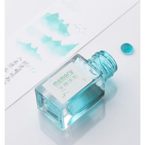 Portable 18ml Fountain Pen Ink Non-carbon Colored Ink for Dip Pen Glass Pen School Office Supplies