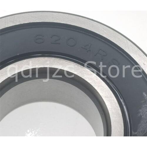 C&U deep groove ball bearing 6204-2RS = 6204-2RS1 = 6204DU = 6204LU rubber seal on both sides 6204RS 20mm X 47mm X14