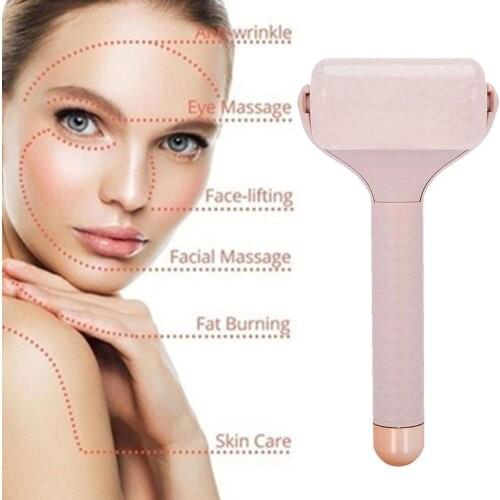 Face Roller Cool Ice Roller Handheld Massager Body Massager Care Skin Lift Roller Neck Anti Relief Massage Tool W7Y8