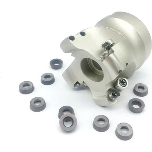 RPMW1003 10PCS+1PCS EMR 5R 63-22-4T Milling holder carbide Insert Face Mill Shoulder Cutter For Milling cutter Machine