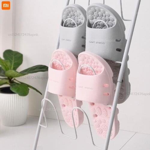 Xiaomi mijia bathroom sandals and slippers non-slip men and women leaking shoes quick-drying hollow massage bath slippers