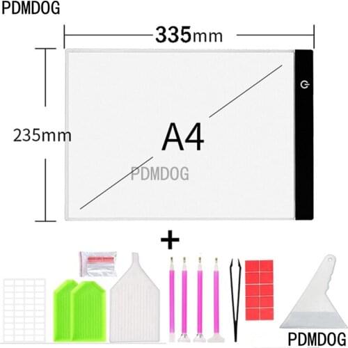 A3 A4/A5 Size Three Level Dimmable Led Light Pad,Tablet Eye Protection Easier for Diamond Painting Embroidery Tools Accessories