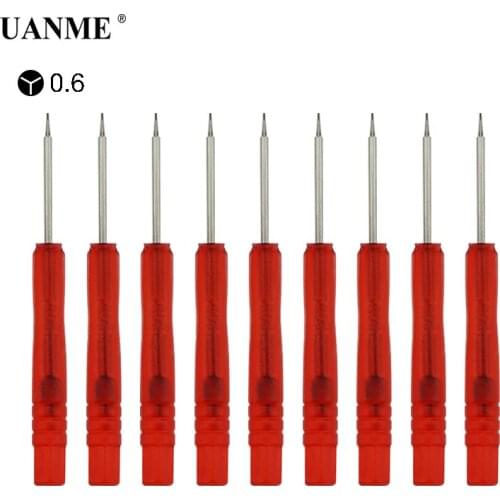 UANME 10PCS/LOT Mini Y-Type 0.6 Screwdriver Set For iPhone 7 8 X Cell Phone Repair Tools