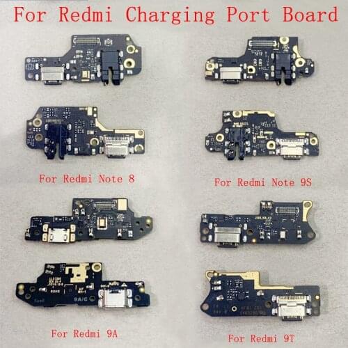 USB Charging Connector Port Board Flex Cable For Xiaomi Poco M3 Redmi 9A 9C 9T Note 9 8 8T 9S 9Pro Replacement Parts