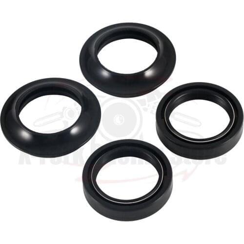 Fork Oil Sealsx2 & Dust Sealsx2 4PCS SET For Kawasaki EL250 Eliminator 1989-1998 1990 1991 1992 1993 1994 1995 1996 1997