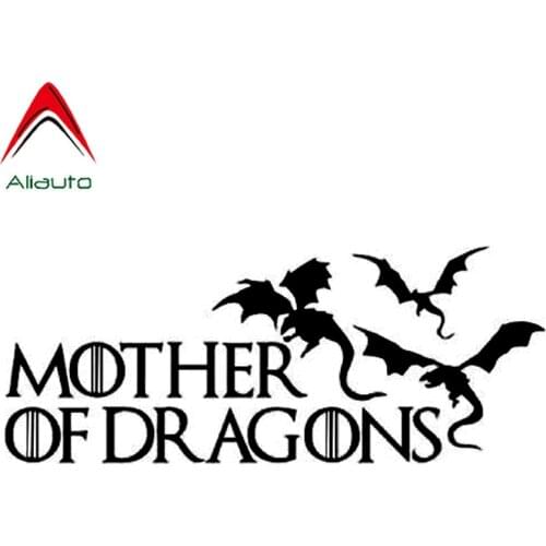 Aliauto Mother of Dragons Fashion Car Stickers PVC Decoration Personality Sunscreen Waterproof Creative Decals Vinyl,18cm*7cm