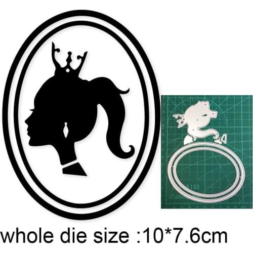 Mirror Frame Woman New 2021 Metal Cutting Dies for DIY Scrapbooking Paper and Card Making Decorative Embossing Dies Craft dies