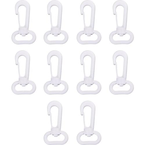 10 Pieces DIY Jewelry Accessories Resin Lobster Clasps Claw Hooks White/Black