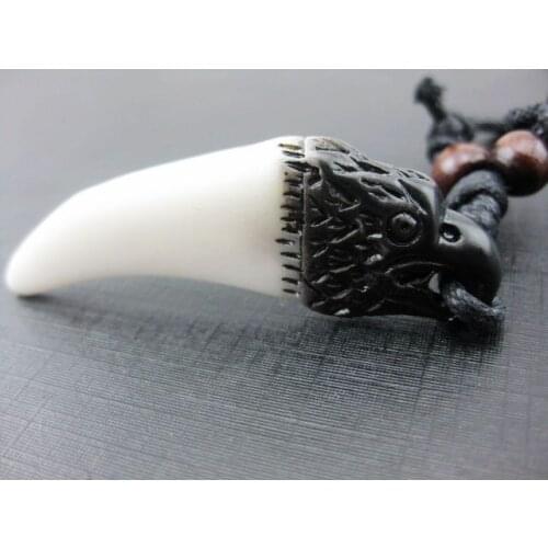 12 pcs yqtdmy handmade Vintage Eagle Protection Punk Carving Retro Necklaces Amulet Accessory