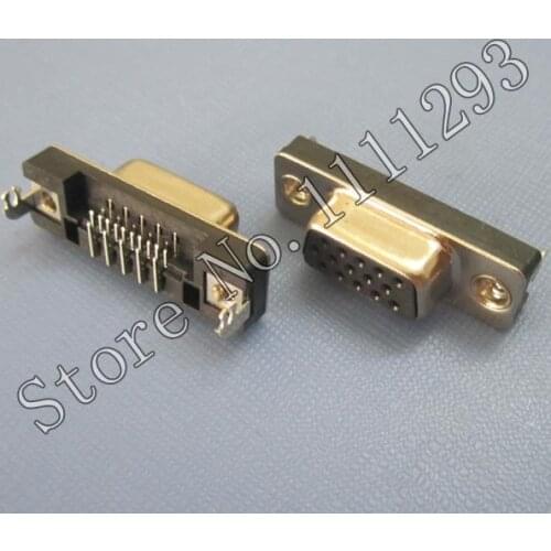 5pcs/lot VGA Jack Connector D-SUB 15P F R/A DIP for Lenovo IdeaPad Y450 etc Laptop CRT PORT