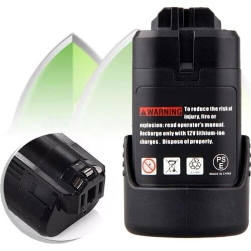 3000mAh 10.8V-12V Li-ion Rechargeable Battery Pack Replace for BOSCH Cordless Electric Drill Screwdriver BAT411 BAT412 BAT412A