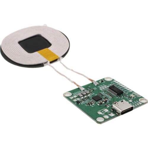 Taidacent MINI 12V Phone Fast Charger Transmitter Pad 10mm Distance Car Wireless Charger Station 20W Wireless Charger PCBA