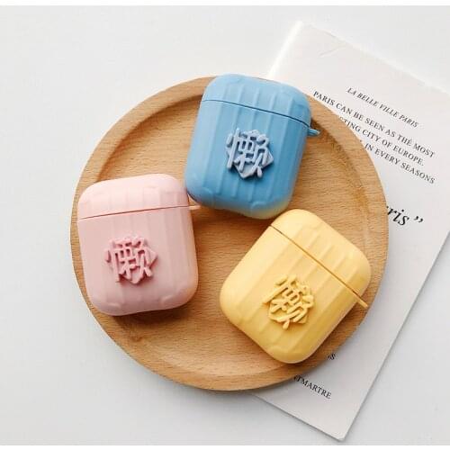 Suitable for airpods 1/2 covers protective case novel silicone wireless bluetooth earphone case cute pattern style airpod case