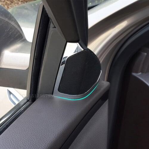 2pcs/set Stainless steel A column loudspeakers decorative box For Opel Insignia sedan Sport Tourer 2009 -2015