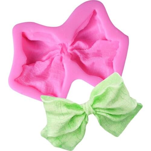 Big Bow-knot Mould Soap Mold Kitchen-Baking Resin Silicone Form Home Decoration 3D DIY Clay Craft Candle Wax-Making M2716