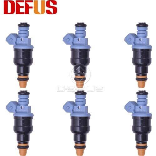 DEFUS 6X 0280150715 550cc Fuel Injector Nozzle Bico For BMW 3 E30 E36 5 E34 8 E31 7 E32 E38Z1 0 280 150 715 1734776 Flow Matched