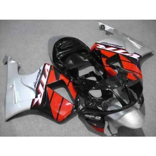 Custom Fairing kit for HONDA VTR1000 SP1 00 01 02 03 VTR VFR 1000 2000 2001 2003 ABS Silver black red Fairings set+7gifts HZ08
