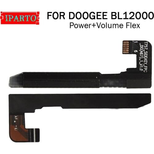 DOOGEE BL12000 Side Button Flex Cable 100% Original Power + Volume button Flex Cable repair parts for DOOGEE BL12000