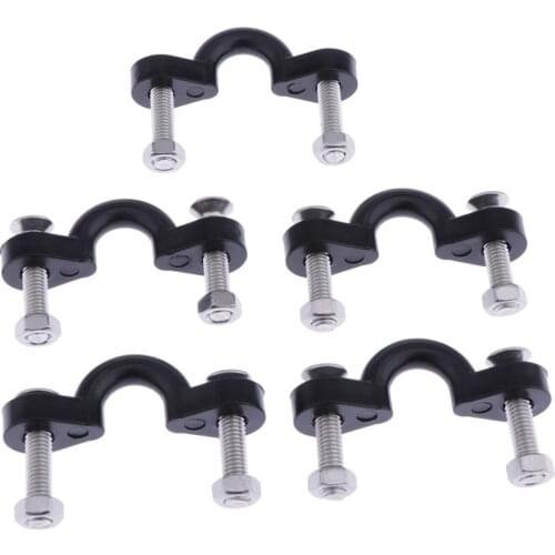 5 Pack Kayak Pad Eyes with Screws - Deck Loops - Tie Downs Nylon Bungee Pad Eye for Kayaks, Canoes or Boats