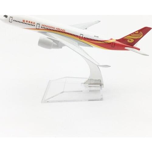 1/400 Aircraft Model Simulation Passenger Aircraft Alloy Static Ornaments 16CM Hong Kong Airlines Airbus A350