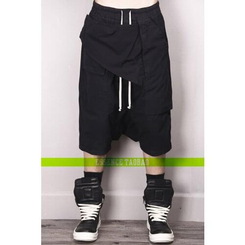 27-45 NEW mens fashion Hair Stylist Plaster Big pocket loose and comfortable Crotch shorts five plus size clothing