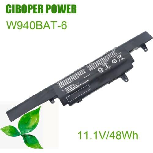 Genuine Li-ion Laptop Battery W940BAT-6 11.1V 48Wh For W940S,6-87- ,-4UF,-4271,-42F1-P,W940BAT-3,424,Premium Tv Xs3210