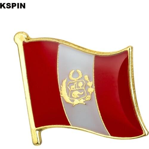 Peru flag pin New lapel pin badge 10pcs a lot Brooch Icons KS-0231