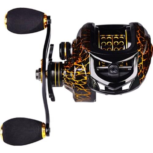 Fishing Baitcasting Reel All Metal Spool 4+1BB 10kg Max Drag Force Speed Ratio 7.1:1 Magnetic Metal Casting Fishing Reel