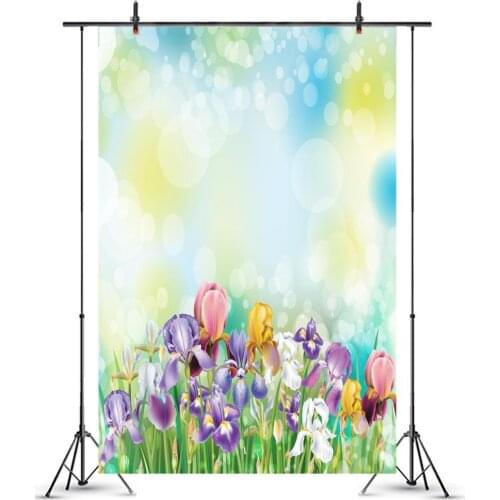 Light Polka Dots Bokeh Flowers Baby Shower Photography Backdrops Newborn Kids Portrait Pets Doll Photo Backgrounds