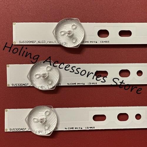 3pcs 6LED/7LED 580mm LED backlight strip for 32W1333B 32L2200U SVS320AD7 SVS320AA6 LTA320AP33 LC-32LD135K 32L2200U 100%NEW