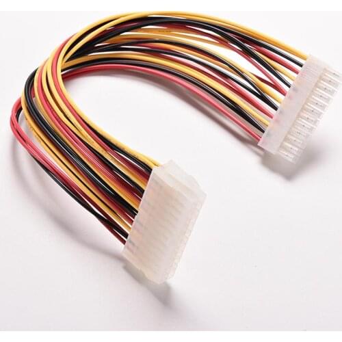 30CM ATX 24 Pin Male To 24Pin Female Power Supply Extension Cable Internal PC PSU TW Power Lead Connector Wire