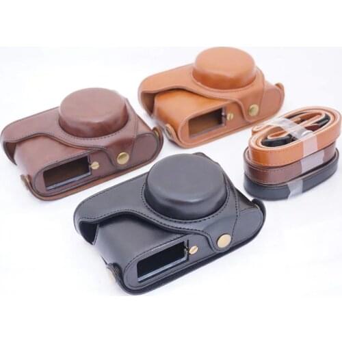 Vintage Video camera case bag for Leica X1 X2 X-1 X-2 digital camera PU leather camera bag with strap take out battery directly