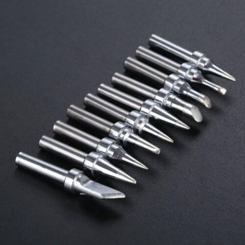 10Pcs/Set 31mm 200M-T Series High-Frequency Soldering Station Solder Iron Tip Welding Tips for Quick 203/204 Hakko Bakon Atten